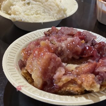 Sharons BBQ South - Cherry cobbler - Barbeque Near Me - Abilene, Texas Sharons BBQ South - Cherry cobbler - Barbeque Near Me - Abilene, Texas
