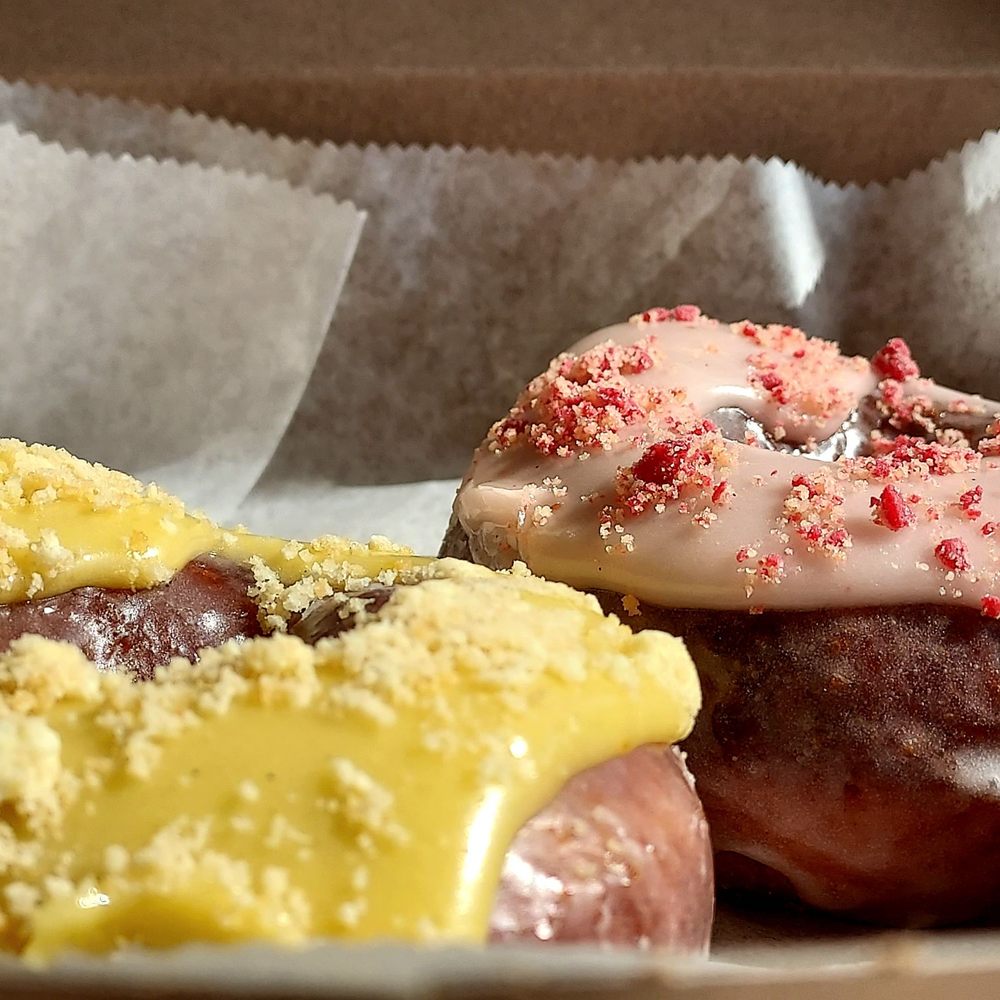 Curiosity Doughnuts - Two donuts. One Lychee. - Donuts Near Me - Furlong, Pennsylvania Curiosity Doughnuts - Two donuts. One Lychee. - Donuts Near Me - Furlong, Pennsylvania
