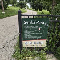 Chicago Park District - Senka Park - The south portion sign