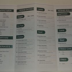Shaan Halal Meats & Grill - Menu
