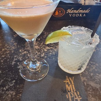 Ay Mi Pa - My espresso drink they took early and a skinny marg - Mexican Near Me - Riverside, California