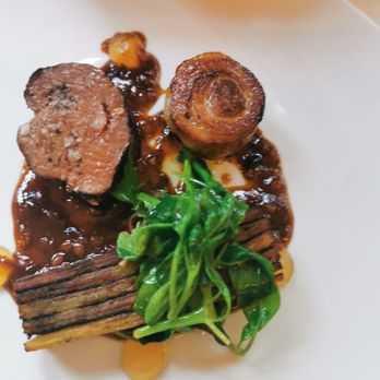 Monarque - Lamb, nicely presented but just two bites - Brasseries Near Me - Montreal, Quebec Monarque - Lamb, nicely presented but just two bites - Brasseries Near Me - Montreal, Quebec