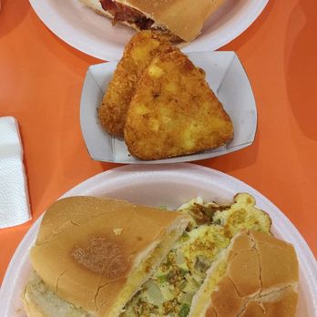 Rico Pan Bakery #2 - Veggie omelette with butter toast, hash browns, and bacon egg and cheese sandwich - Sandwiches Near Me - Río Grande, Puerto Rico Rico Pan Bakery #2 - Veggie omelette with butter toast, hash browns, and bacon egg and cheese sandwich - Sandwiches Near Me - Río Grande, Puerto Rico