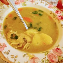 La Parada Dominican Kitchen - Chicken Noodle Soup/Sopa de Pollio so yummy.