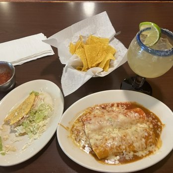 El Dorado Mexican Restaurant - Special #11: Taco, Burrito and Enchilada. And a margarita! I had chicken (no extra charge), but you can get any protein you want. - Mexican Near Me - Durham, North Carolina El Dorado Mexican Restaurant - Special #11: Taco, Burrito and Enchilada. And a margarita! I had chicken (no extra charge), but you can get any protein you want. - Mexican Near Me - Durham, North Carolina