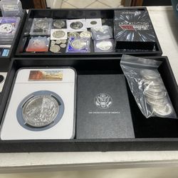 Pacific Coast Coin - Bullion in trays at the coin shop