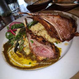 Juniper Encrusted Rack of Lamb