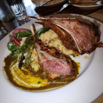 Aroma Tavern and Buffalo Bar - 2024 Aug 23: refried juniper encrusted rack of lamb (3 of 5) - Seafood Near Me - Fish Camp, California Aroma Tavern and Buffalo Bar - 2024 Aug 23: refried juniper encrusted rack of lamb (3 of 5) - Seafood Near Me - Fish Camp, California