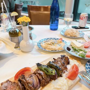 Samdan Restaurant - Turkish bread, Turkish food, Has Has Kebab Turkish bread Pita Bread Falafel Imam bayildi S.Pellegrino Sparkling Water (33.8 OZ) - Turkish Near Me - Cresskill, New Jersey
