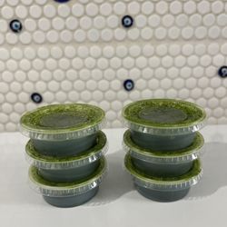 Wheat grass shots!