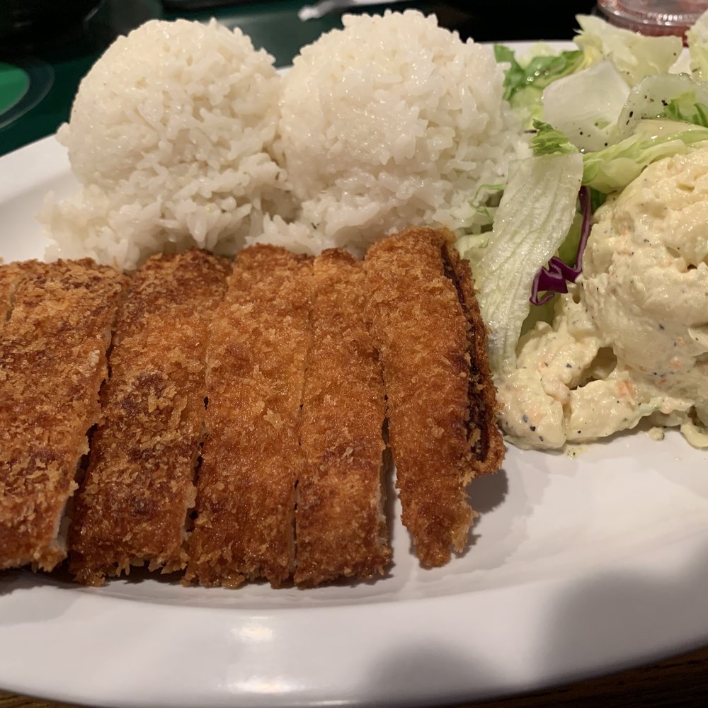 Ladybug Café - Katsu Curry Plate, Mac Salad, Green Salad, Rice - Japanese Near Me - Gardena, California Ladybug Café - Katsu Curry Plate, Mac Salad, Green Salad, Rice - Japanese Near Me - Gardena, California