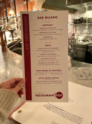 Menu photo 4 Bar Milano New York, NY Menu photo 4 Bar Milano New York, NY