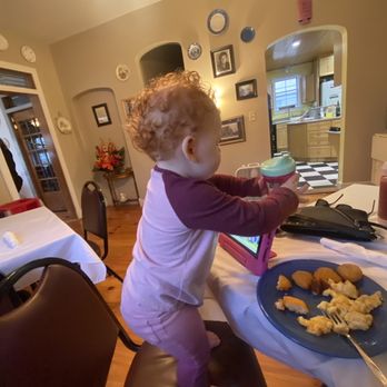 Olde Towne Cafe & Inn - Grand baby loving the warm cozy feeling of home - Comfort Food Near Me - Pataskala, Ohio Olde Towne Cafe & Inn - Grand baby loving the warm cozy feeling of home - Comfort Food Near Me - Pataskala, Ohio
