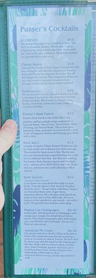 Menu photo 2 Pusser's Road Town Pub Tortola, VI Menu photo 2 Pusser's Road Town Pub Tortola, VI