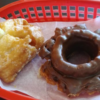 Dutch Donut Factory - Buttermilk and chocolate-glazed old-fashioned. $0.99 each, plus tax. - Donuts Near Me - Mesa, Arizona Dutch Donut Factory - Buttermilk and chocolate-glazed old-fashioned. $0.99 each, plus tax. - Donuts Near Me - Mesa, Arizona