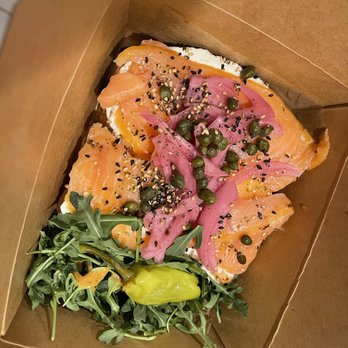 Cafe Comma - Smoked salmon toast - Coffee & Tea Near Me - Atlanta, Georgia