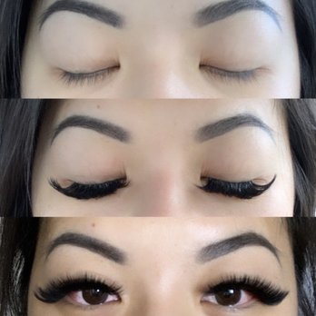 La Noir Lashes - Lashes done by Ivy! (Cat eye, 13mm-17mm, d-curl, volume) - Eyelash Service Near Me - Cypress, California