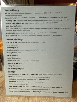 Menu photo 2 The Wild Plum Cafe Monterey, CA Menu photo 2 The Wild Plum Cafe Monterey, CA