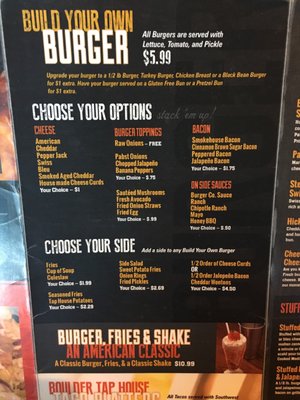 Menu photo 5 Boulder Tap House Baxter, MN