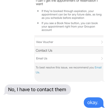 Me Time Indulgence - "No, I have to contact them."  What does that tell a customer..  NO. - Skin Care Near Me - Seal Beach, California