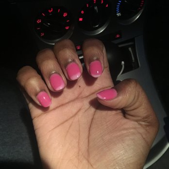 Femi Nails - She did an amazing job on my nails .. the nail polish is a 2 toned mood polish - Nail Salons Near Me - Waltham, Massachusetts