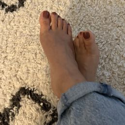 Gel pedi w chocolate polish Gel pedi w chocolate polish