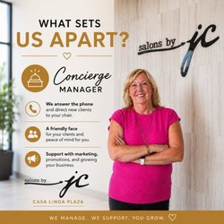 Salons by JC - Management that understands your needs. Woman owned and operated by a former Salons By JC tenant.