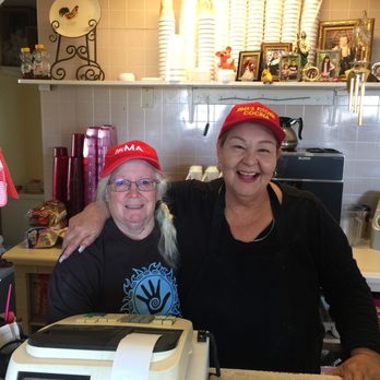 Irmas Restaurant - My mom posing with Irma - Mexican Near Me - Columbus, New Mexico