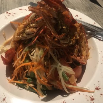 Pearl Thai Eatery - Grilled Prawn Papaya Pok Pok Salad. I like the salad more than the prawn. - Thai Near Me - Pasadena, California Pearl Thai Eatery - Grilled Prawn Papaya Pok Pok Salad. I like the salad more than the prawn. - Thai Near Me - Pasadena, California