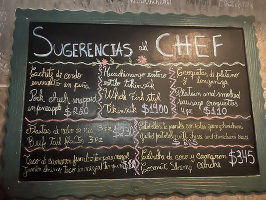 Menu photo 8 Axiote Playa del Carmen, ROO