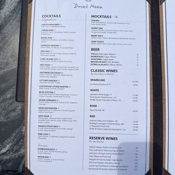 Lighthouse Rooftop - Drink Menu - Asian Fusion Near Me - Long Island City, New York Lighthouse Rooftop - Drink Menu - Asian Fusion Near Me - Long Island City, New York