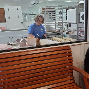 Peach Park - Peach Turn Overs being made - Ice Cream & Frozen Yogurt Near Me - Clanton, Alabama