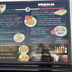 Tacos Atilano - Menu