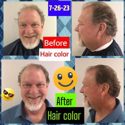Out of This World Haircuts - Men's Hair color/ Natural looking