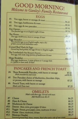 Menu photo 4 Ganley's Restaurant Nisswa, MN Menu photo 4 Ganley's Restaurant Nisswa, MN