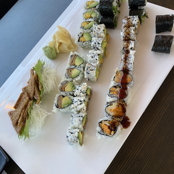 Osushi Japanese Restaurant - Tofu & avocado Sweet potato & tofu Asparagus Seaweed salad roll Mango & avocado & Bean curd - Sushi Bars Near Me - Marlton, New Jersey Osushi Japanese Restaurant - Tofu & avocado Sweet potato & tofu Asparagus Seaweed salad roll Mango & avocado & Bean curd - Sushi Bars Near Me - Marlton, New Jersey