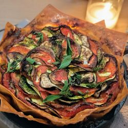 A kitchen and Bar - Ratatouille lasagna