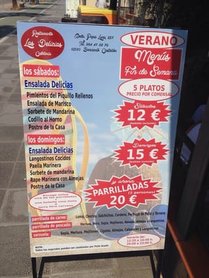 Menu photo 2 Las Delicias Benicarló, CS