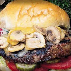 Burger patties are 100% Choice Ground Chuck