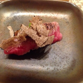 MF Sushi - Wyagu Beef with Shaved Black Truffle - Sushi Bars Near Me - Houston, Texas MF Sushi - Wyagu Beef with Shaved Black Truffle - Sushi Bars Near Me - Houston, Texas