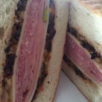 Joaquin Deli - Muffuletta - look at all the meat! (That's what she said) - Delis Near Me - San Leandro, California Joaquin Deli - Muffuletta - look at all the meat! (That's what she said) - Delis Near Me - San Leandro, California