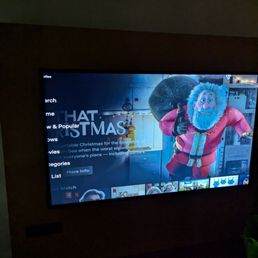 TV with setting(?) cut all the words/nothing fit in the screen TV with setting(?) cut all the words/nothing fit in the screen