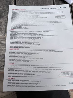 Menu photo 3 Zinqué West Hollywood, CA