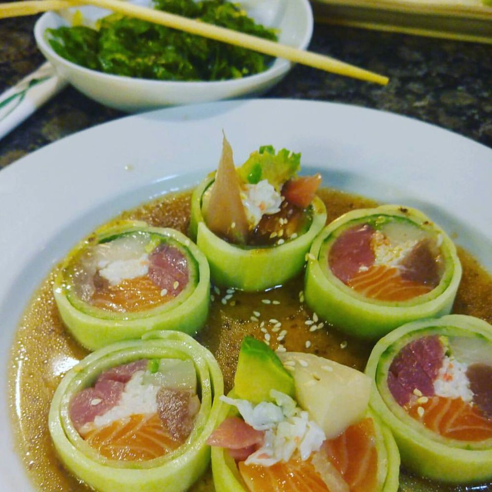 Sakura Ojai - Cherry blossom roll and seaweed salad - Korean Near Me - Ojai, California Sakura Ojai - Cherry blossom roll and seaweed salad - Korean Near Me - Ojai, California