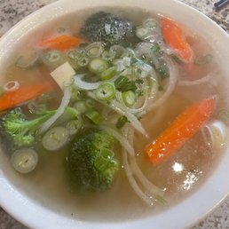 Vegetarian pho with rice noodles (small; vegan) Vegetarian pho with rice noodles (small; vegan)