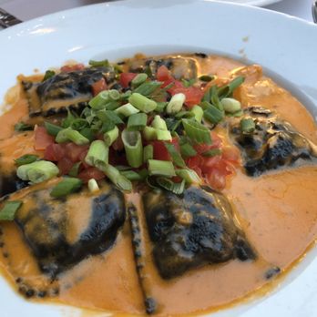 Cafe Santorini - Squid Ink Ravioli - Italian Near Me - Pasadena, California