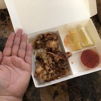 Chick & Tea - Don't order the fried squid. Does this look like it's worth $15? - Taiwanese Near Me - Sunnyvale, California Chick & Tea - Don't order the fried squid. Does this look like it's worth $15? - Taiwanese Near Me - Sunnyvale, California