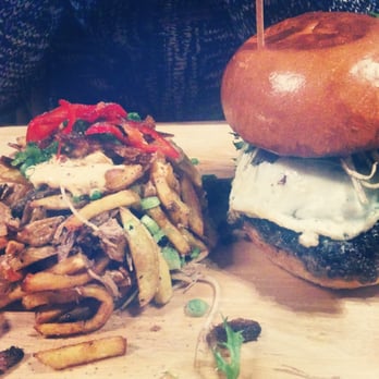 Inspire Restaurant - INSP burger $16 +$4 for duck confit frites - Asian Fusion Near Me - Markham, Ontario