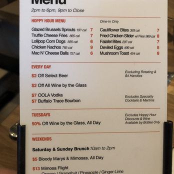 Eureka! - Happy Hour Menu - American Near Me - Seattle, Washington