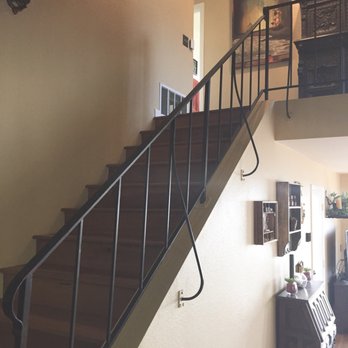 Efficient Iron Works - Stair Railing Before - Fences & Gates Near Me - El Cajon, California